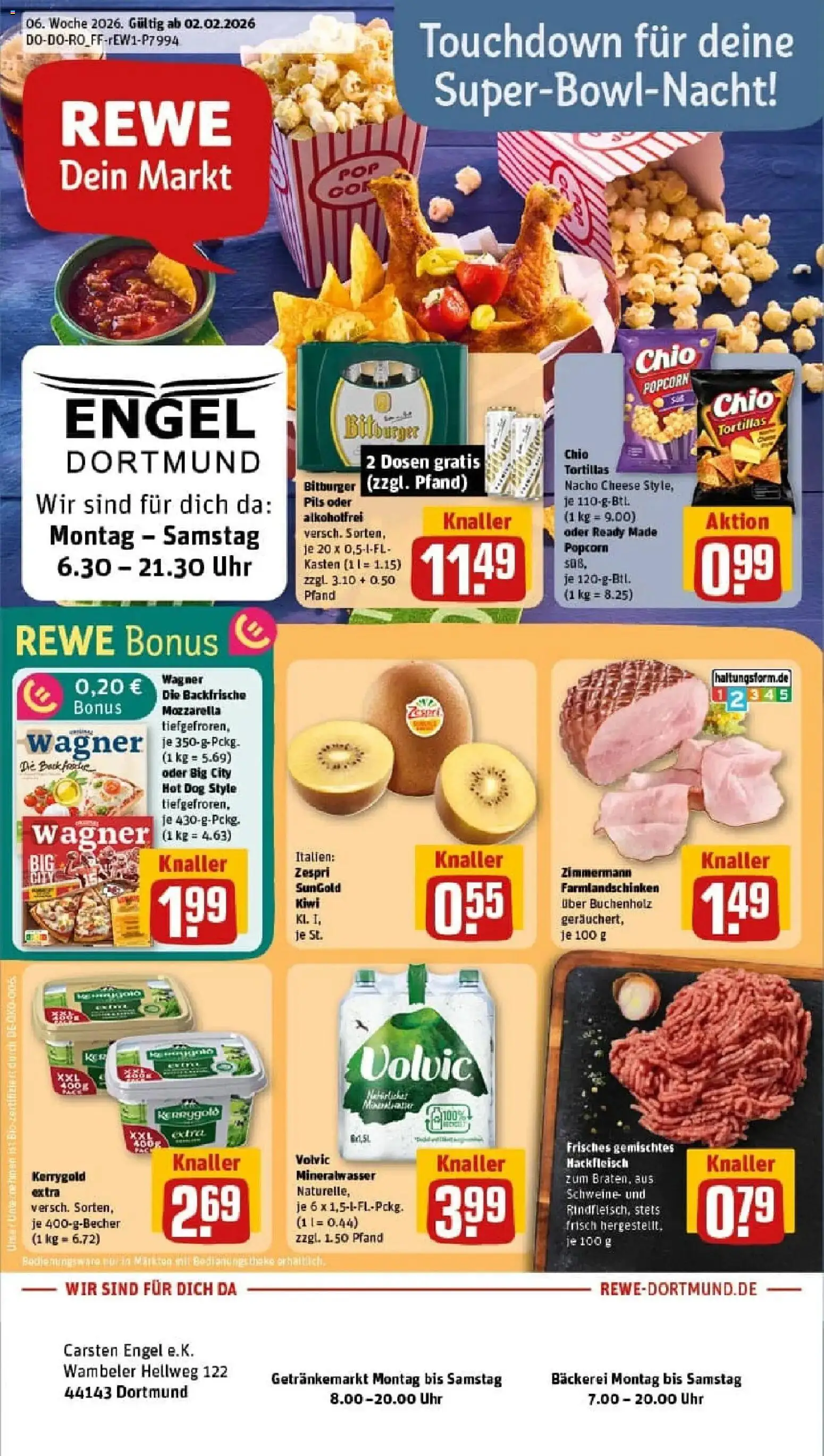 Vorschau von dem Prospekt des Geschäftes Rewe, gültig ab dem 02.02.2026