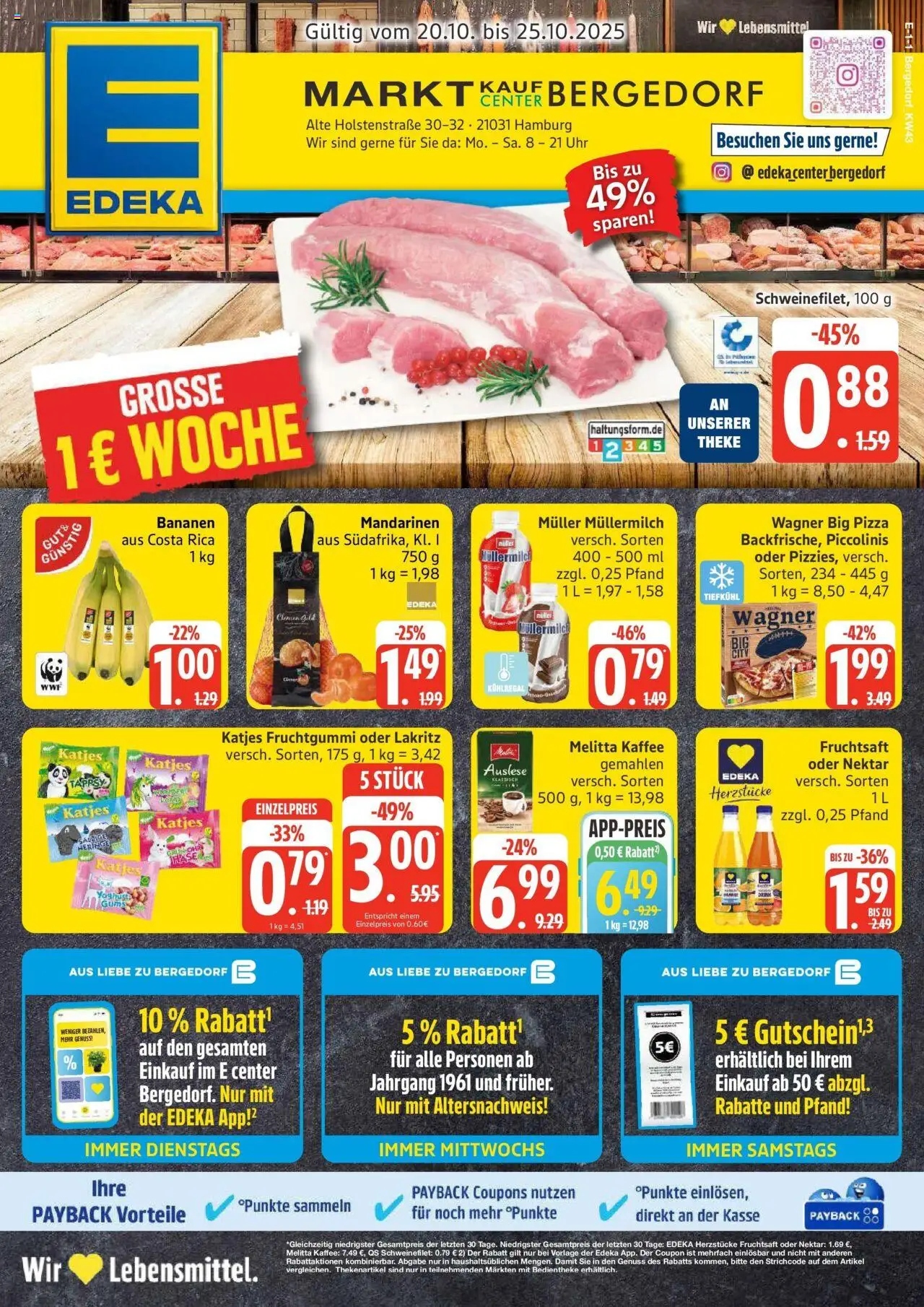 MARKTKAUF Prospekt ab Montag 19.10.2025 > Marktkauf: Wochenangebote