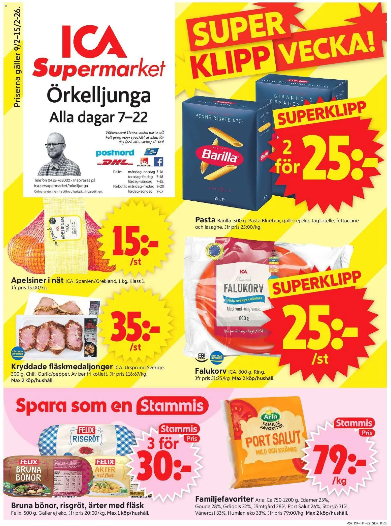 Förhandsgranska reklamblad Örkelljunga från butik ICA Supermarket gäller från 09/02/2026