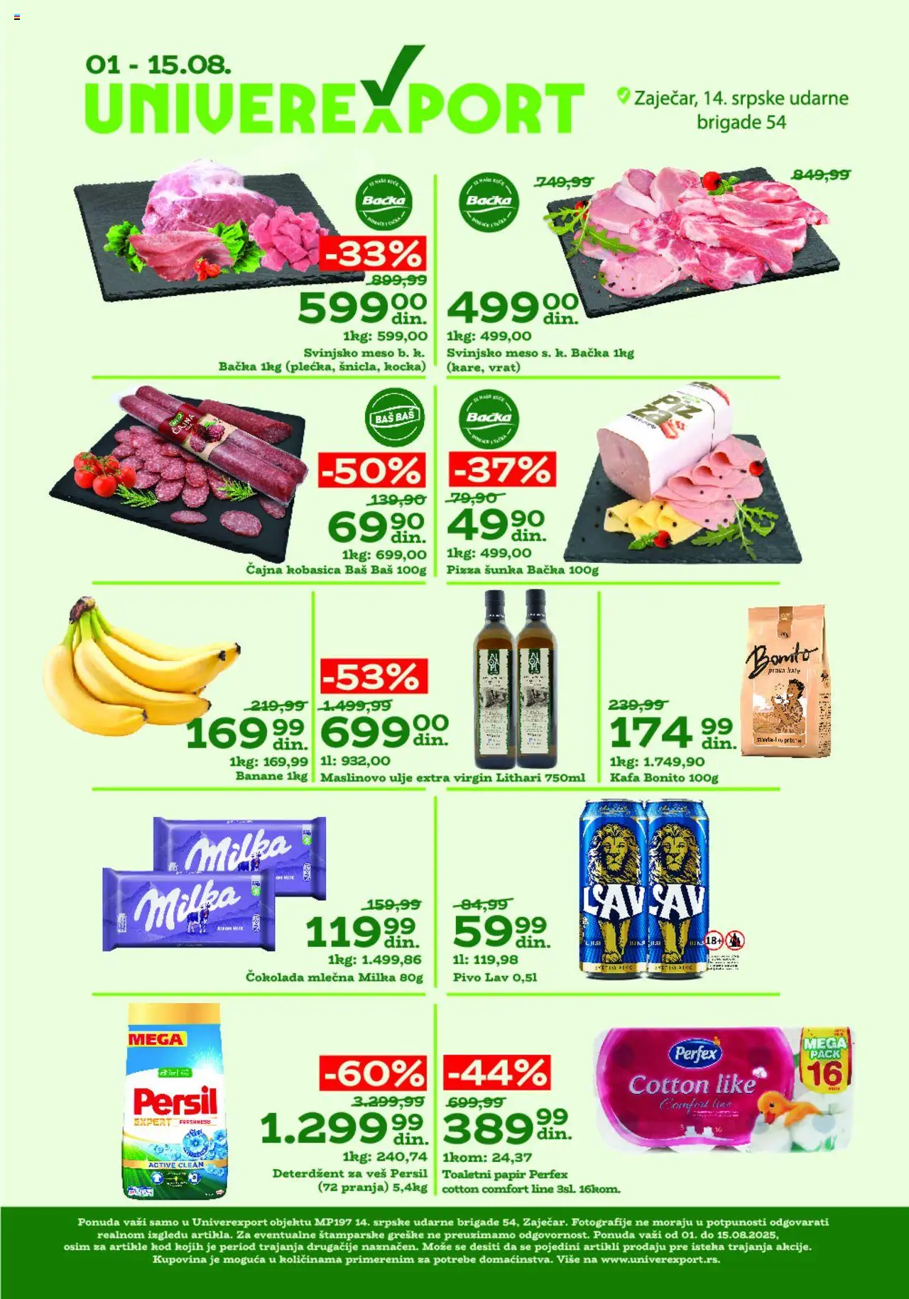 Univerexport katalog važi od 01.08.2025 - stranica 1