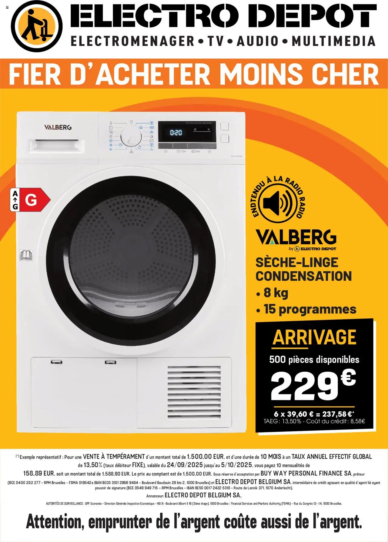 Electro Depot shop Folder / Publicité geldig vanaf 29/09/2025 - Paginanummer 1