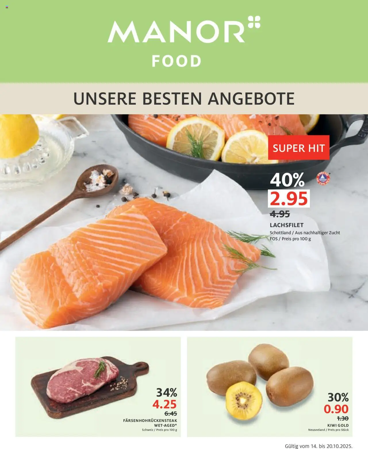 Manor Aktionen ab 14.10.2025 - Seitennummer 1