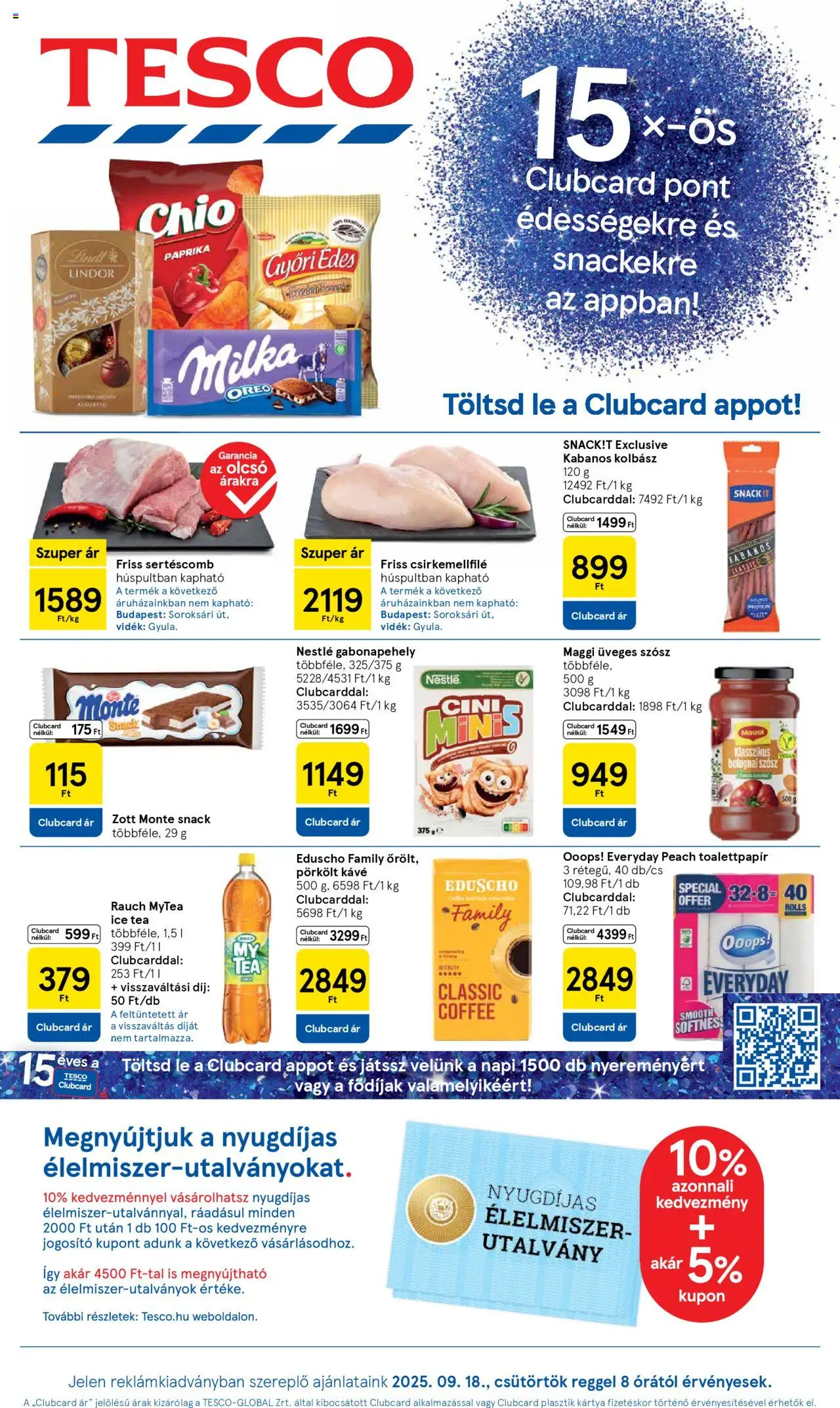Tesco aktuális szórólap, érvényes 2025.09.18.-től - 1 oldal