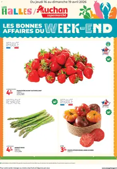 Prévisualisation de Auchan Les bons plans du week-end dans votre super du magasin Auchan formulaire valide 16/04/2026
