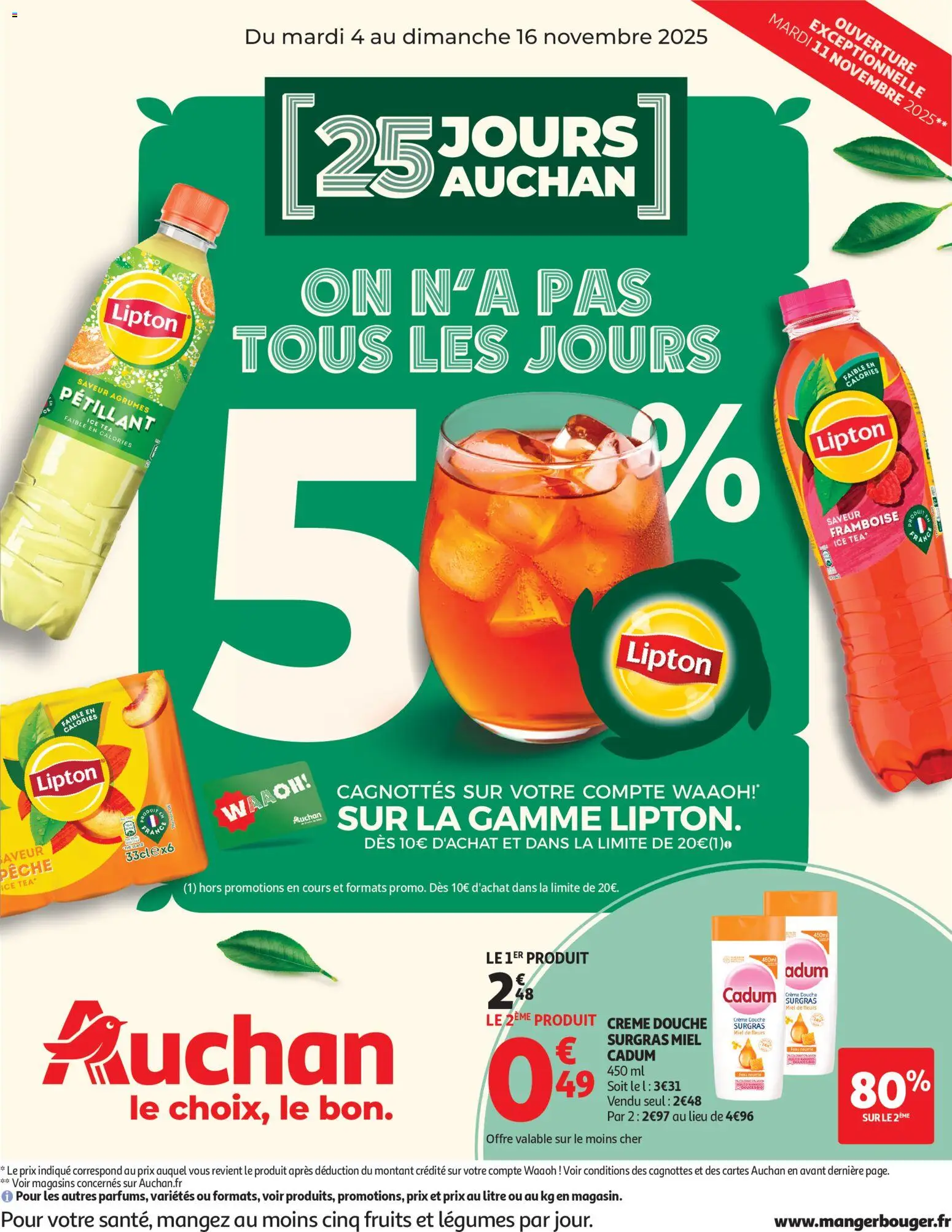 Prévisualisation de Prospectus du magasin Auchan formulaire valide 04/11/2025