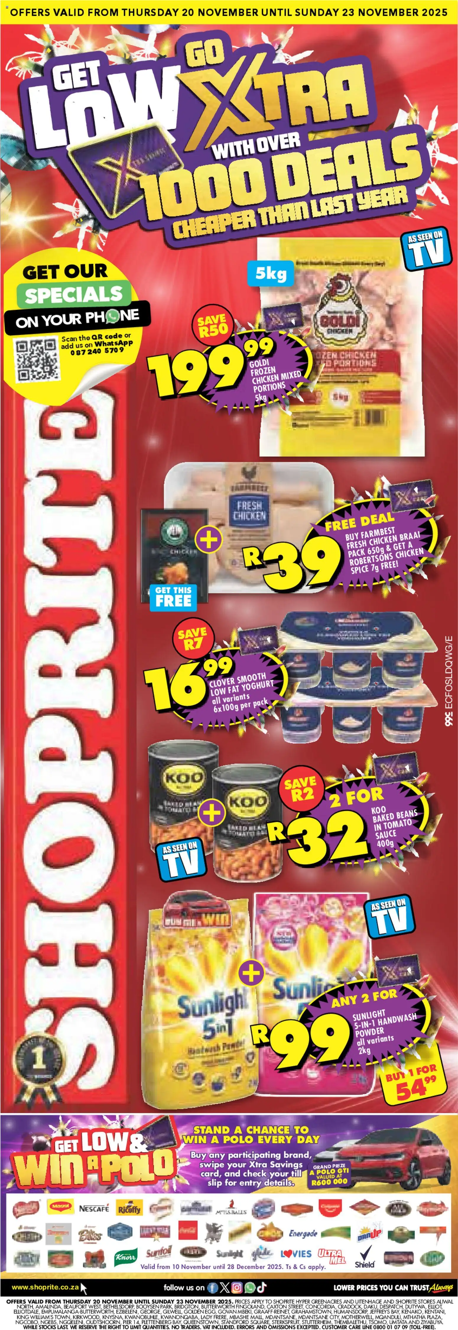 Preview of Shoprite flyer valid from 20/11/2025