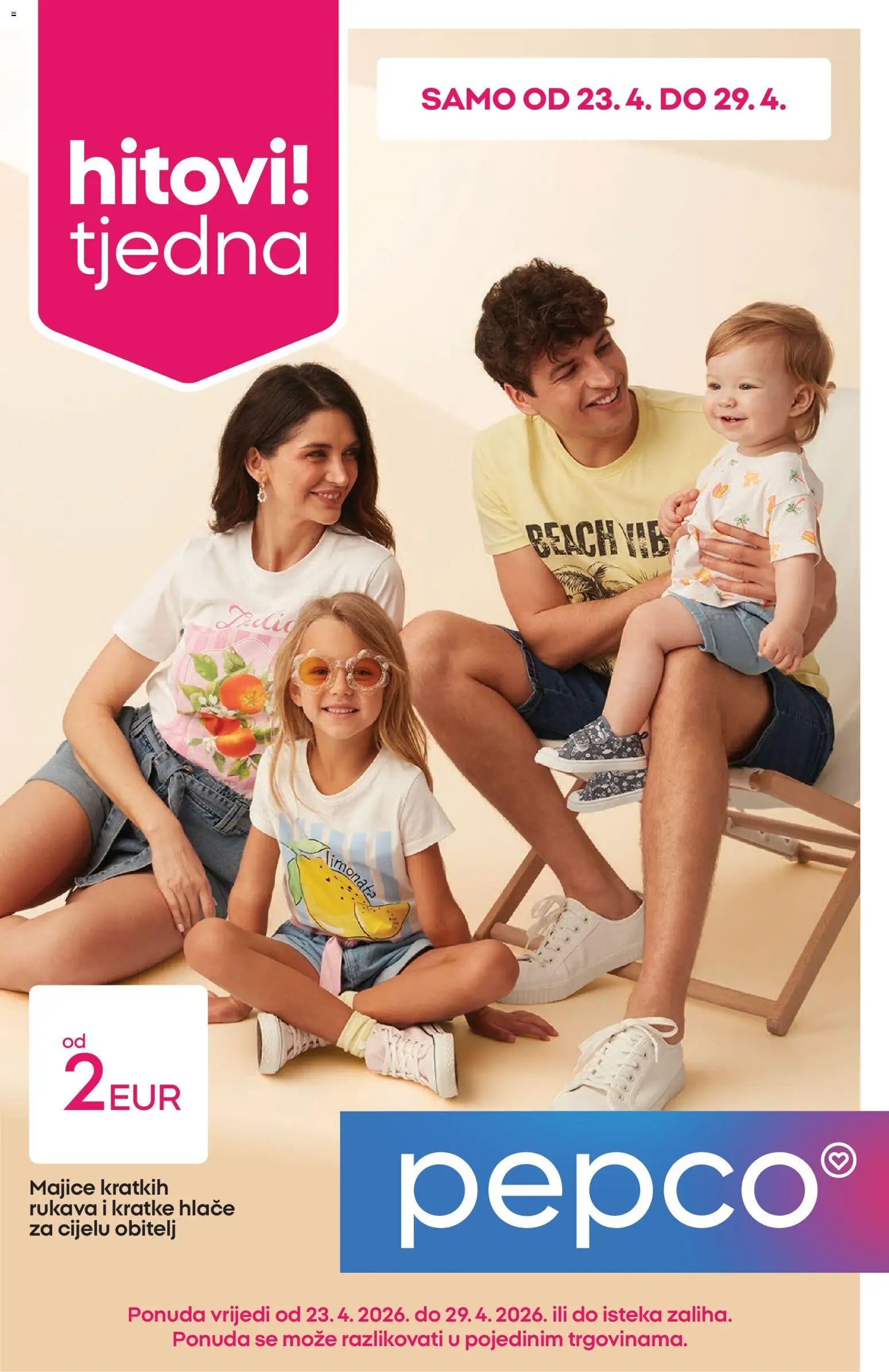 Pregled letka Pepco Katalog trgovine Pepco vrijedi od 23.04.2026