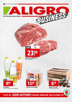 Vorschau des Merkblatts Aktionen Businesskunden - Chavannes, Matran, Genève, Sion vom Shop Aligro gültig von 19.01.2026 bis 24.01.2026