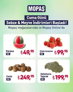 Mopaş Mopaş - Sebze ve meyve 17.04.2026 - Broşürünün önizlemesi