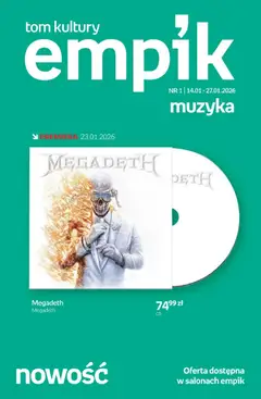Pogląd gazetki "Tom kultury - Muzyka" ze sklepu Empik ważnej od 14.01.2026