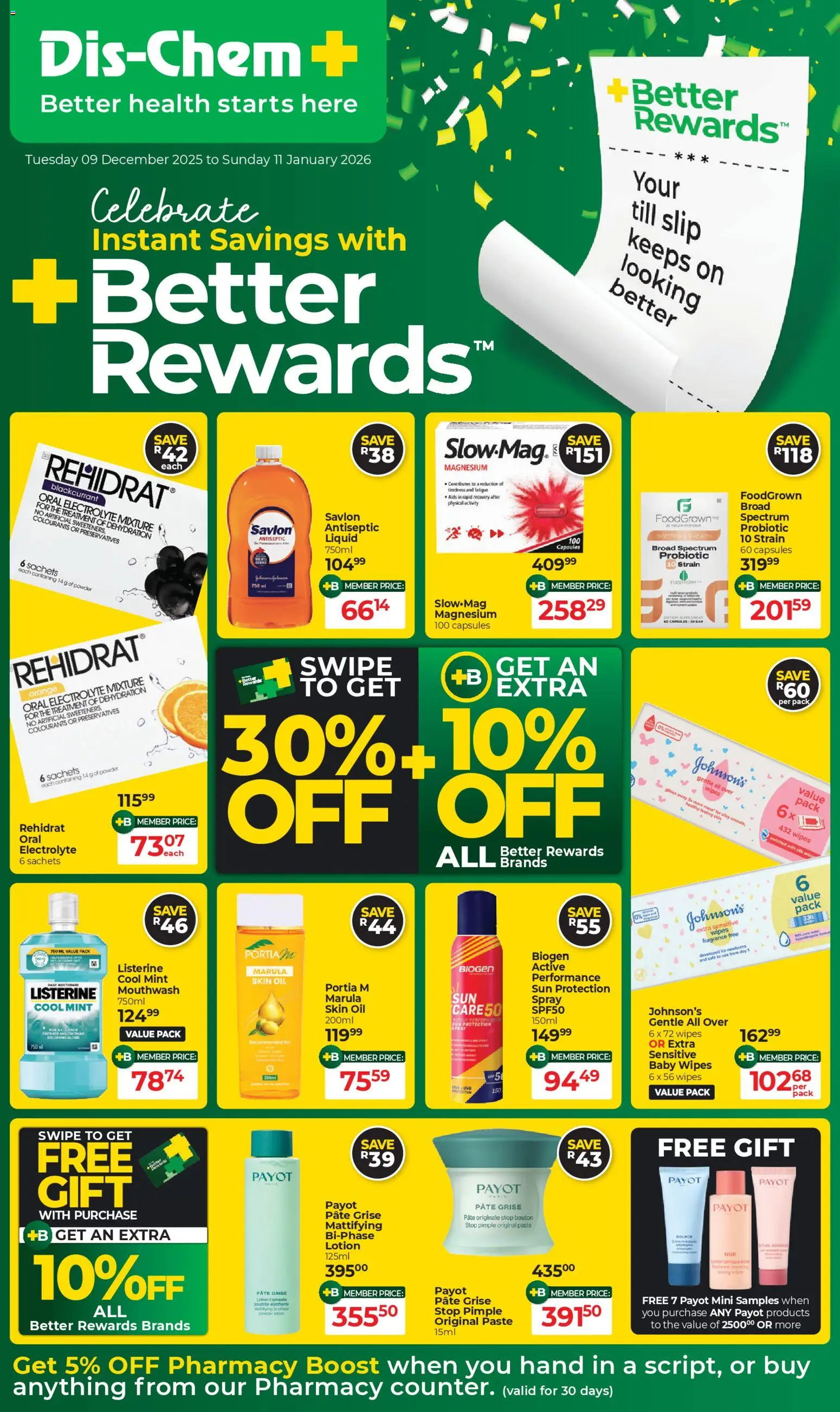 Preview of Dis-Chem flyer valid from 09/12/2025