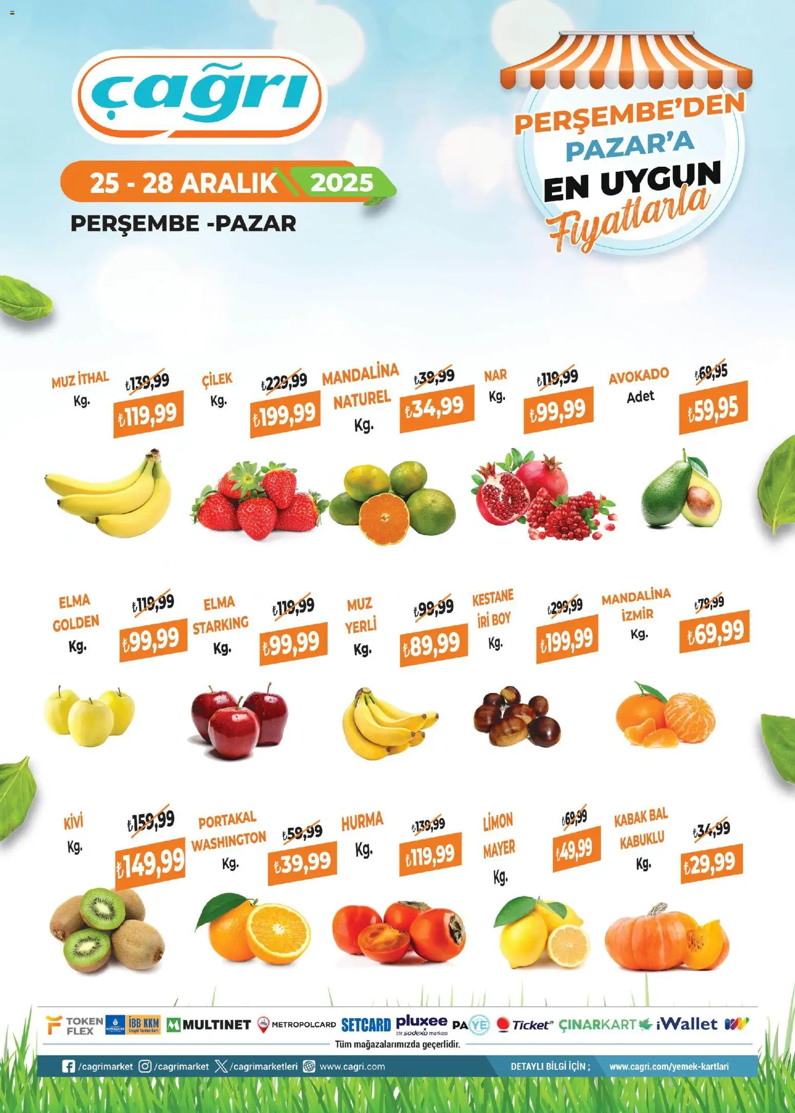 Çağrı Market Manav Katalog 25.12.2025 - Broşürünün önizlemesi