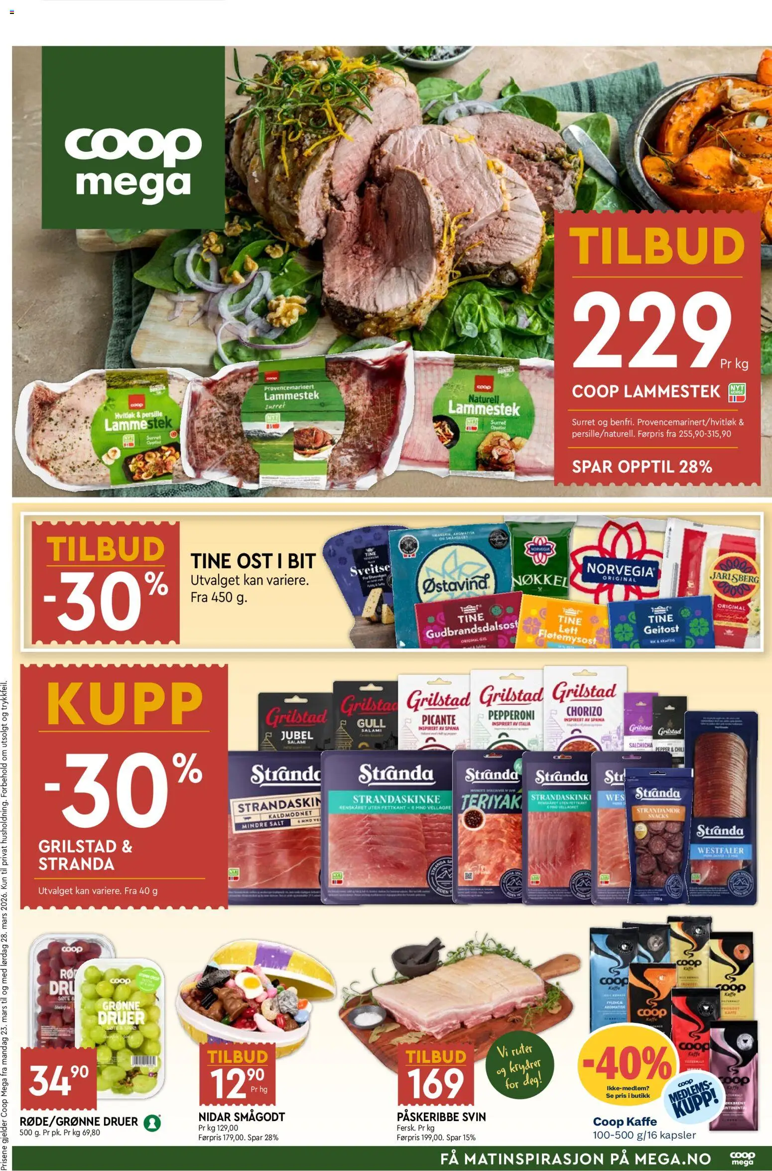 Forhåndsvis Coop Mega kundeavis fra butikk Coop Mega gyldig fra 23/03/2026
