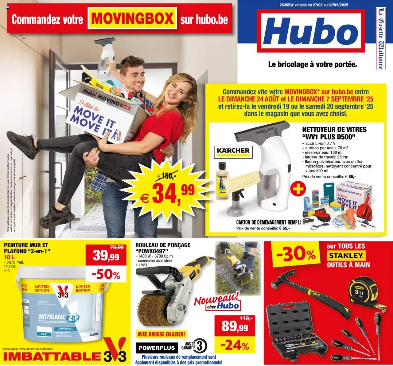 Hubo shop Publicité geldig vanaf 27/08/2025 - Paginanummer 1