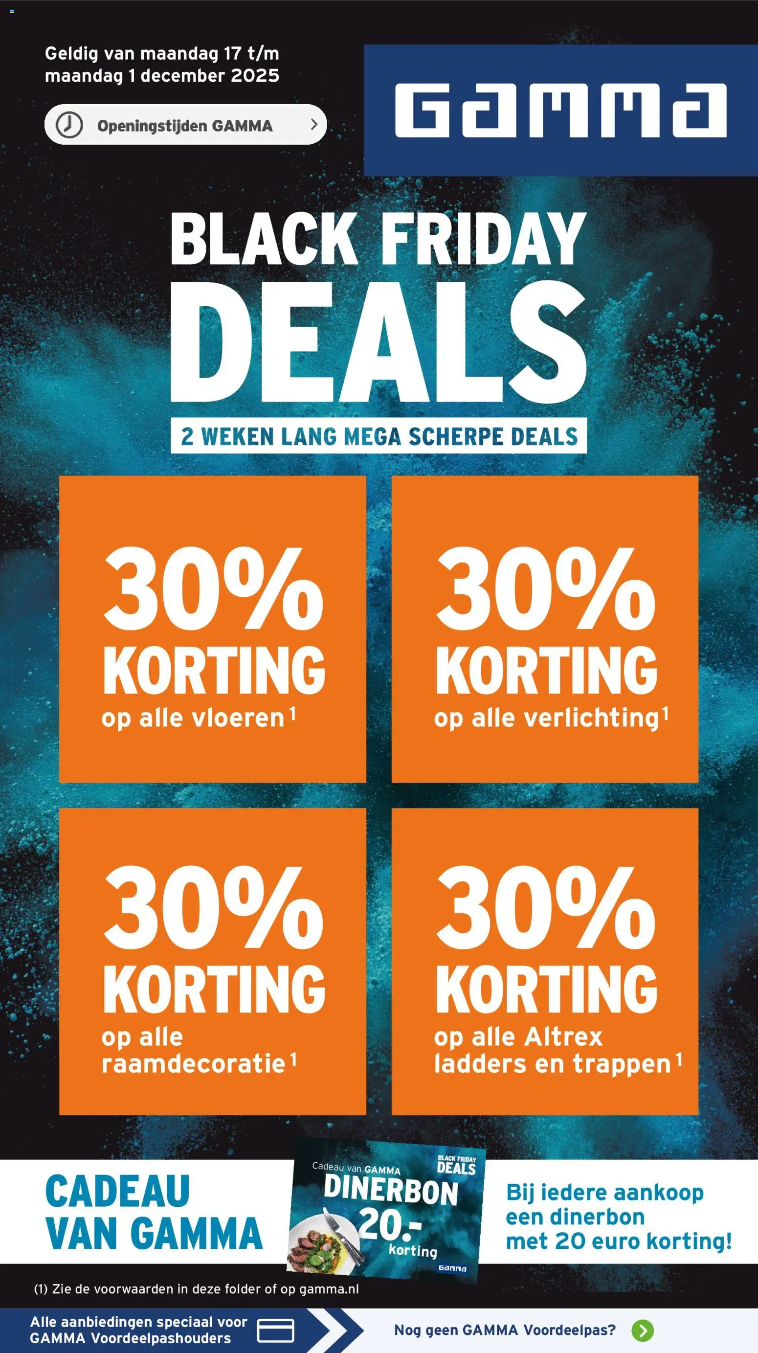 Voorbeeld van Black Friday van winkel GAMMA geldig vanaf 17-11-2025 - Vloeren