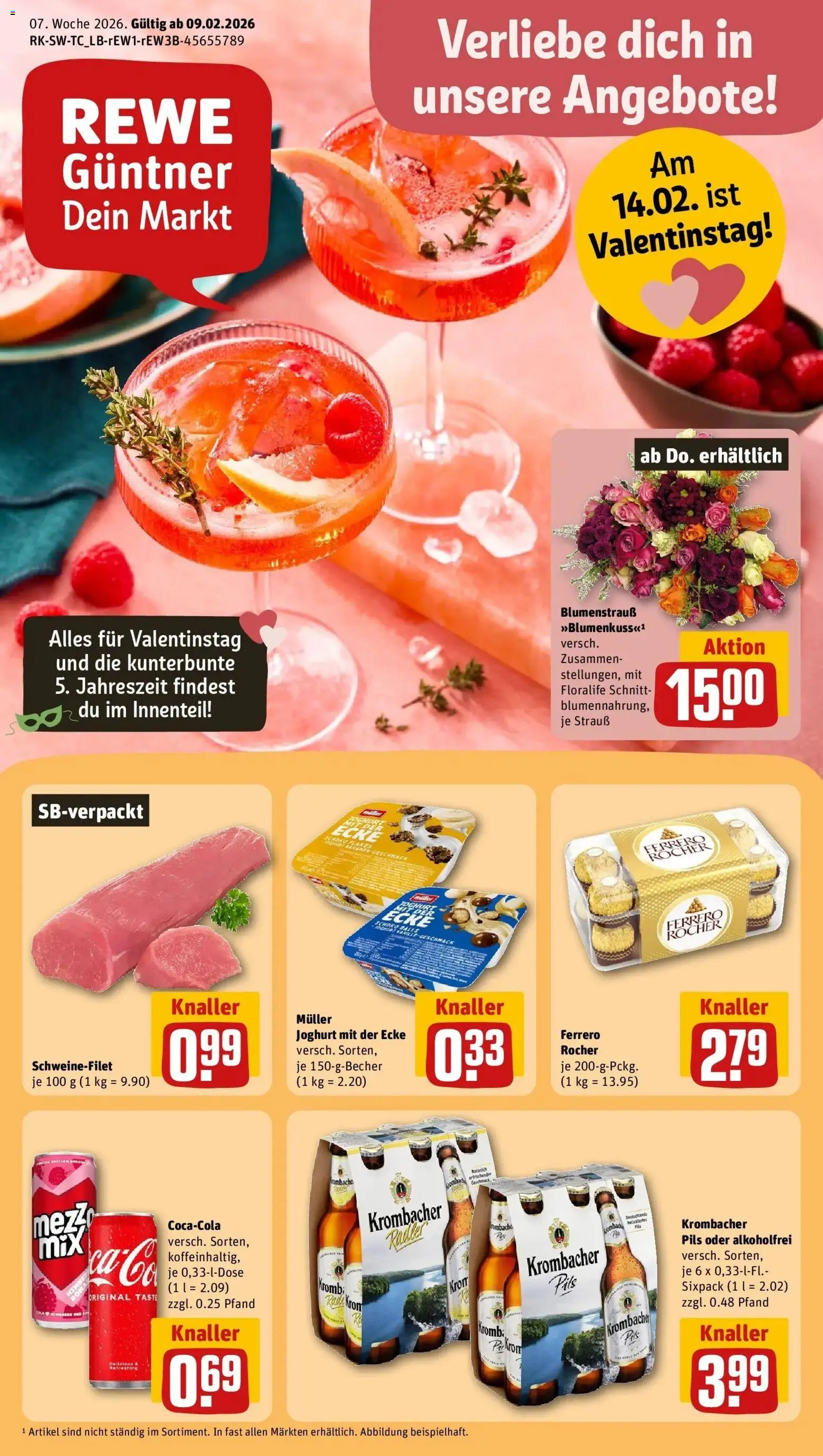 Vorschau von dem Prospekt des Geschäftes Rewe, gültig ab dem 09.02.2026