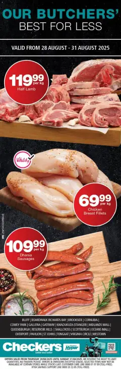 Preview of Checkers flyer valid from 28/08/2025