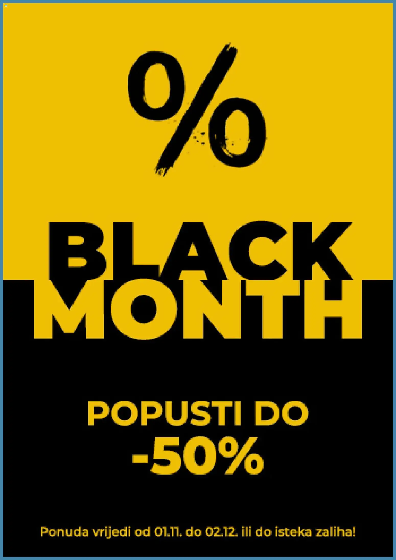 Pregled letka Black Friday trgovine Svijet medija vrijedi od 03.11.2025