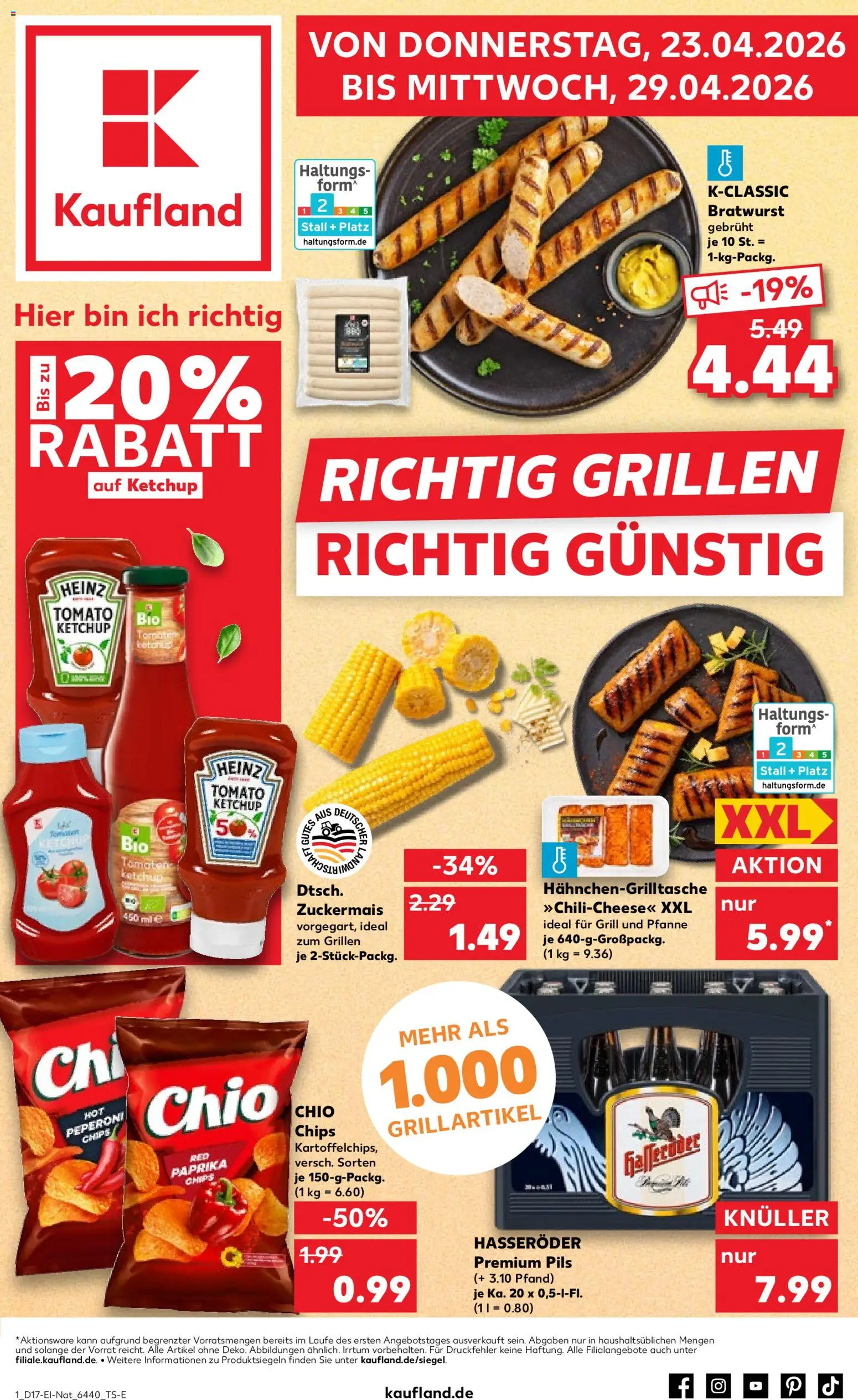 Voorbeeld van Kaufland DE - DE Folder Hannover van winkel Kaufland DE geldig vanaf 23-04-2026