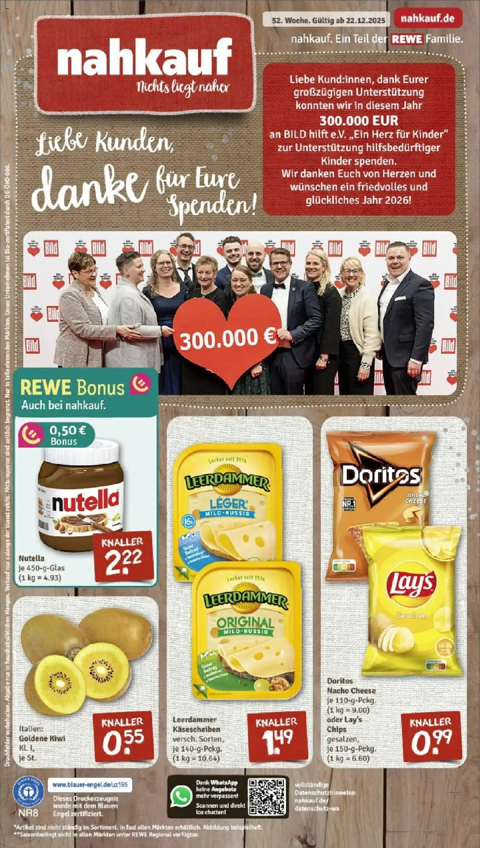 Vorschau von dem Prospekt des Geschäftes Rewe, gültig ab dem 22.12.2025