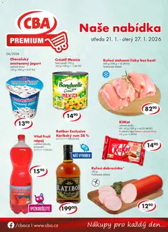 Náhled nabídky: CBA Leták - Premium platný od 21.01.2026