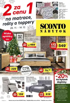 Náhľad Sconto nábytok letáku platného od 26.11.2025