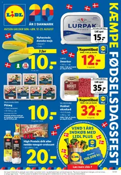 Eksempel på tilbudsavis Tilbudsavis fra butik Lidl gyldig fra 17/08/2025