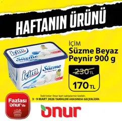 Onur Market Onur Market - Haftanın Ürünü 03.03.2026 - Broşürünün önizlemesi
