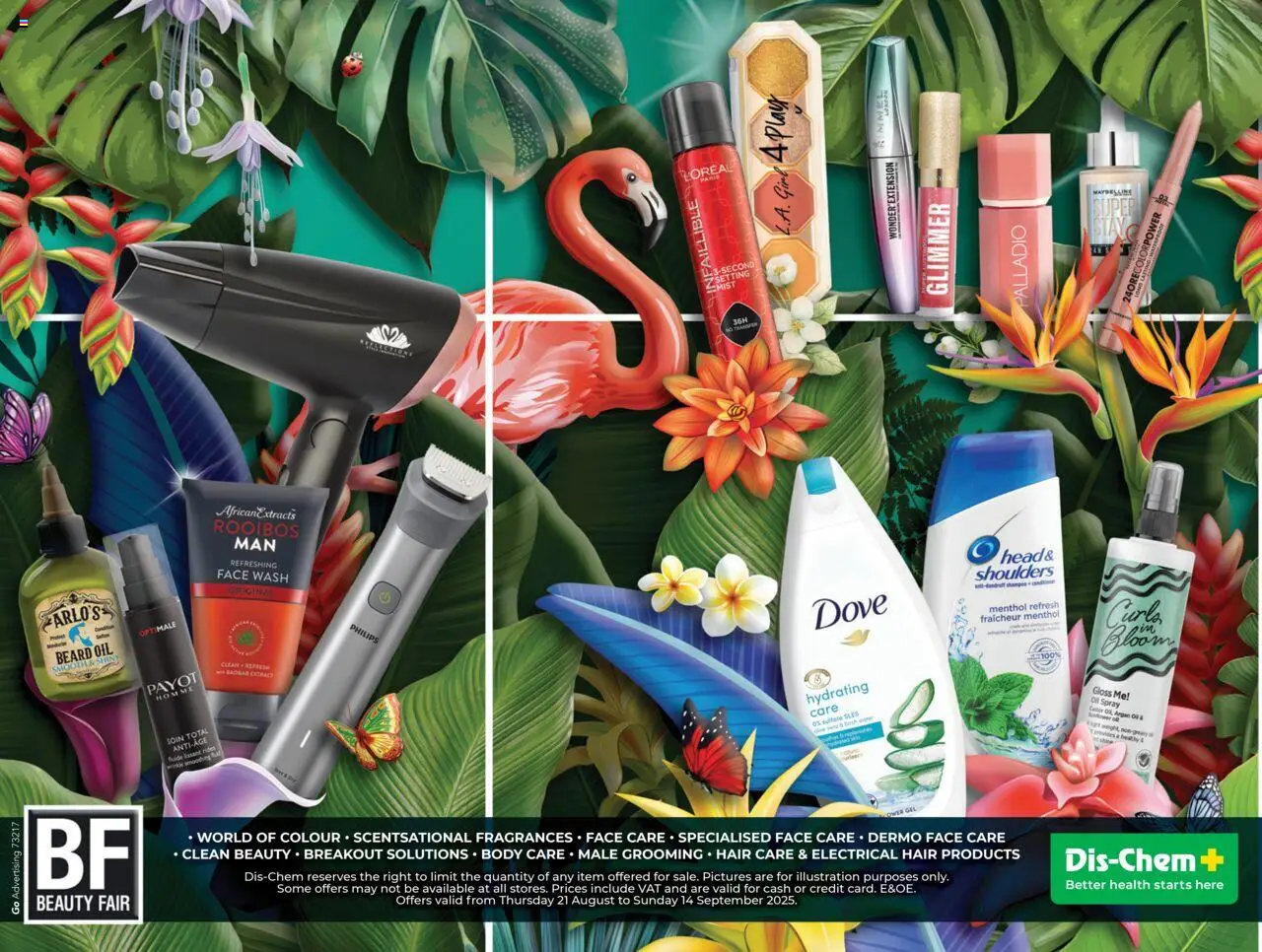Dis-Chem Beauty Fair from 21/08 - 14/09/2025 > Promotions
