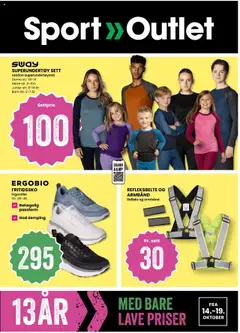 Forhåndsvis Kundeavis fra butikk Sport Outlet gyldig fra 14/10/2025