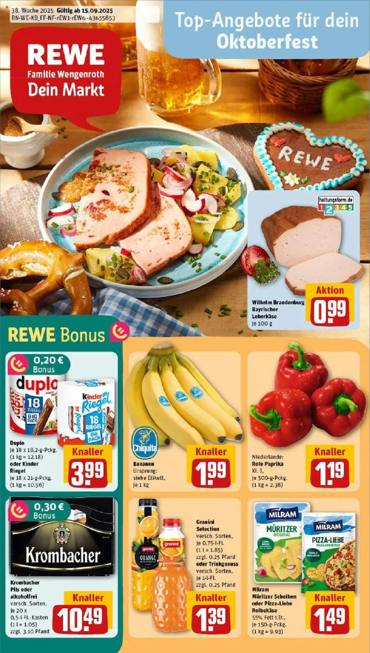 REWE Prospekt ab 14.09.2025 nächste Woche - Prospekt Plaidt	