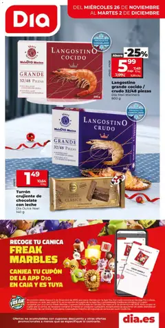 Vista previa del folleto de la tienda Dia válido desde el 26/11/2025 