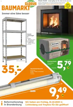 Vorschau von dem Prospekt des Geschäftes Globus Baumarkt, gültig ab dem 26.10.2025