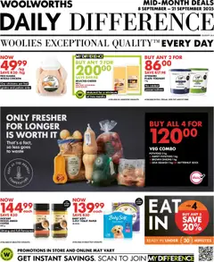 Preview of Woolworths flyer valid from 08/09/2025