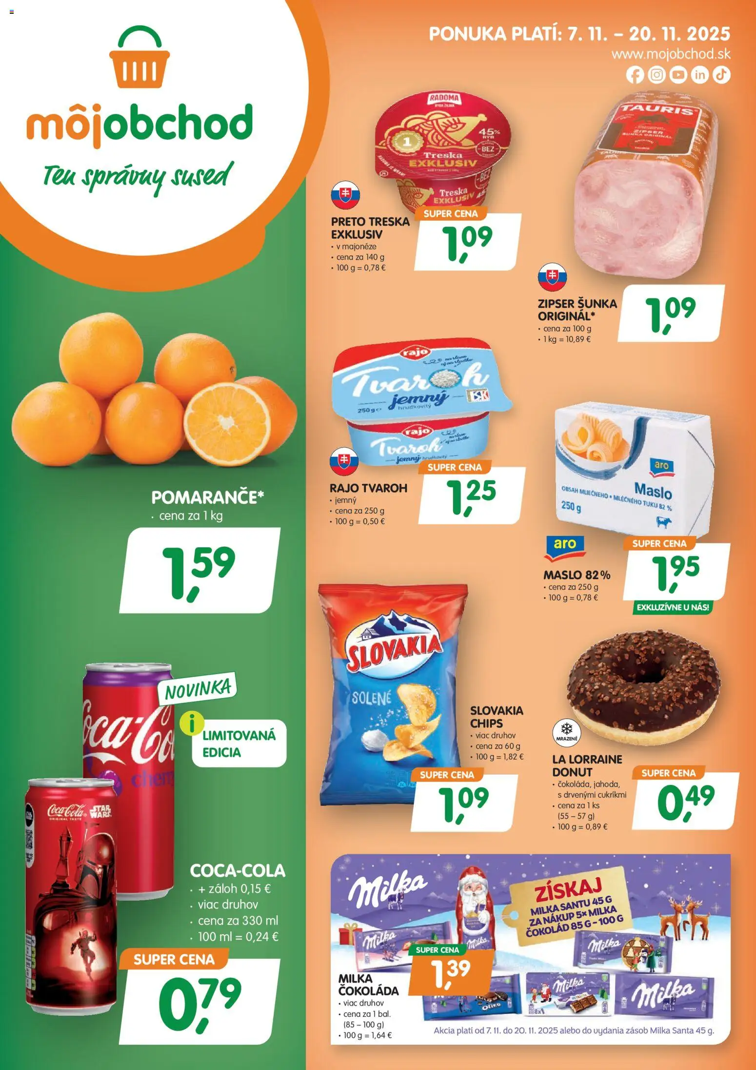 Náhľad Môj obchod letáku platného od 07.11.2025
