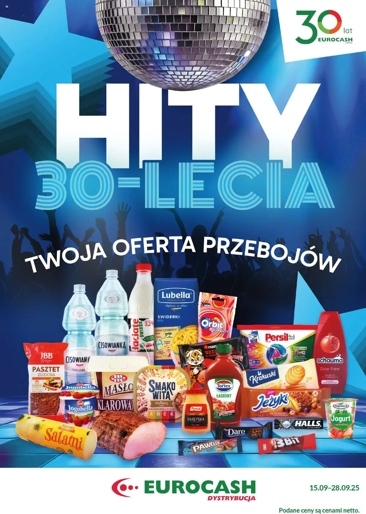Eurocash Hity 30-lecia od 15.09.2025 - Nowa Gazetka - Numer strony 1