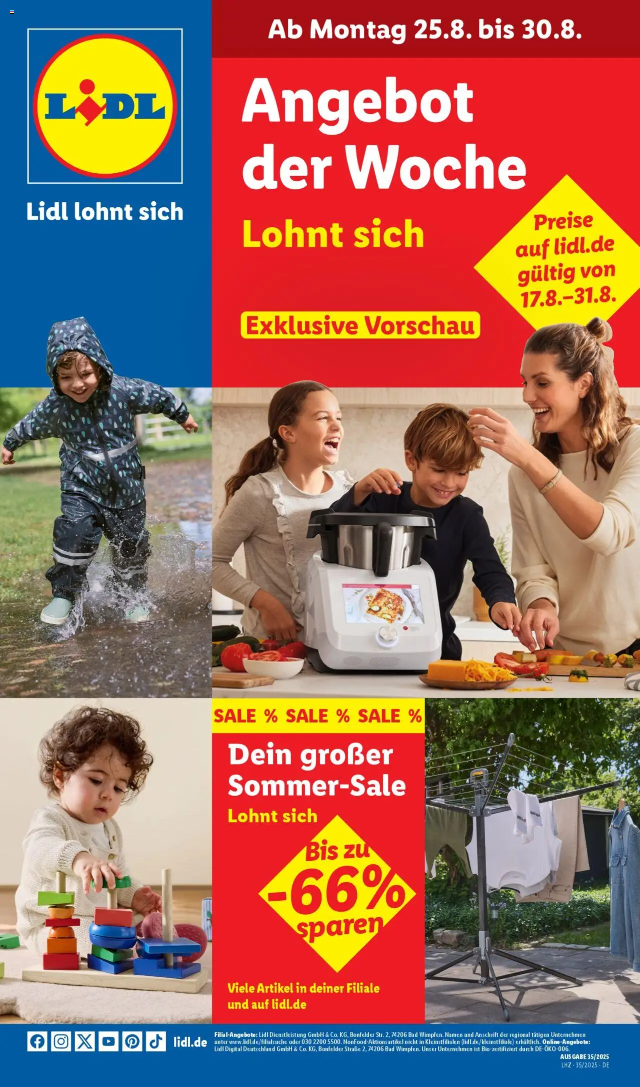 LIDL Prospekt ab Montag 25.08.2025 > Prospekt Trier-West - Bad