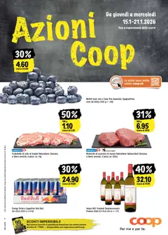 Vorschau des Merkblatts Una settimana di azioni vom Shop Coop gültig von 15.01.2026 bis 21.01.2026