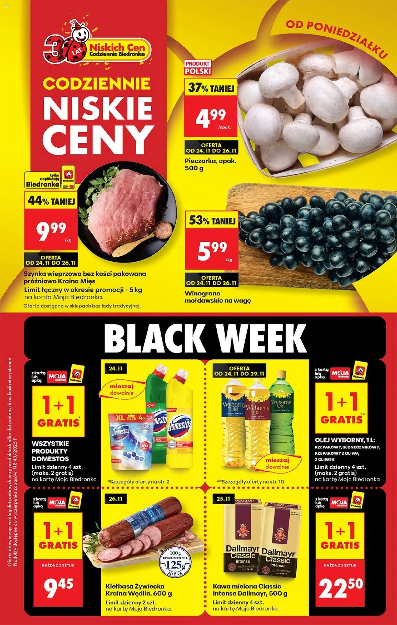 Pogląd gazetki "Black Friday" ze sklepu Biedronka ważnej od 24.11.2025