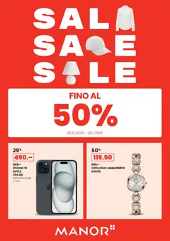 Vorschau des Merkblatts Aktionen Sale IT vom Shop Manor gültig von 25.12.2025 bis 25.01.2026