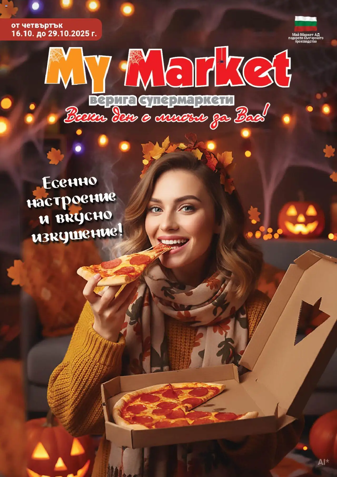 Брошура на магазин My Market и офертите му валидни от 16.10.2025 - Номер на страницата 1