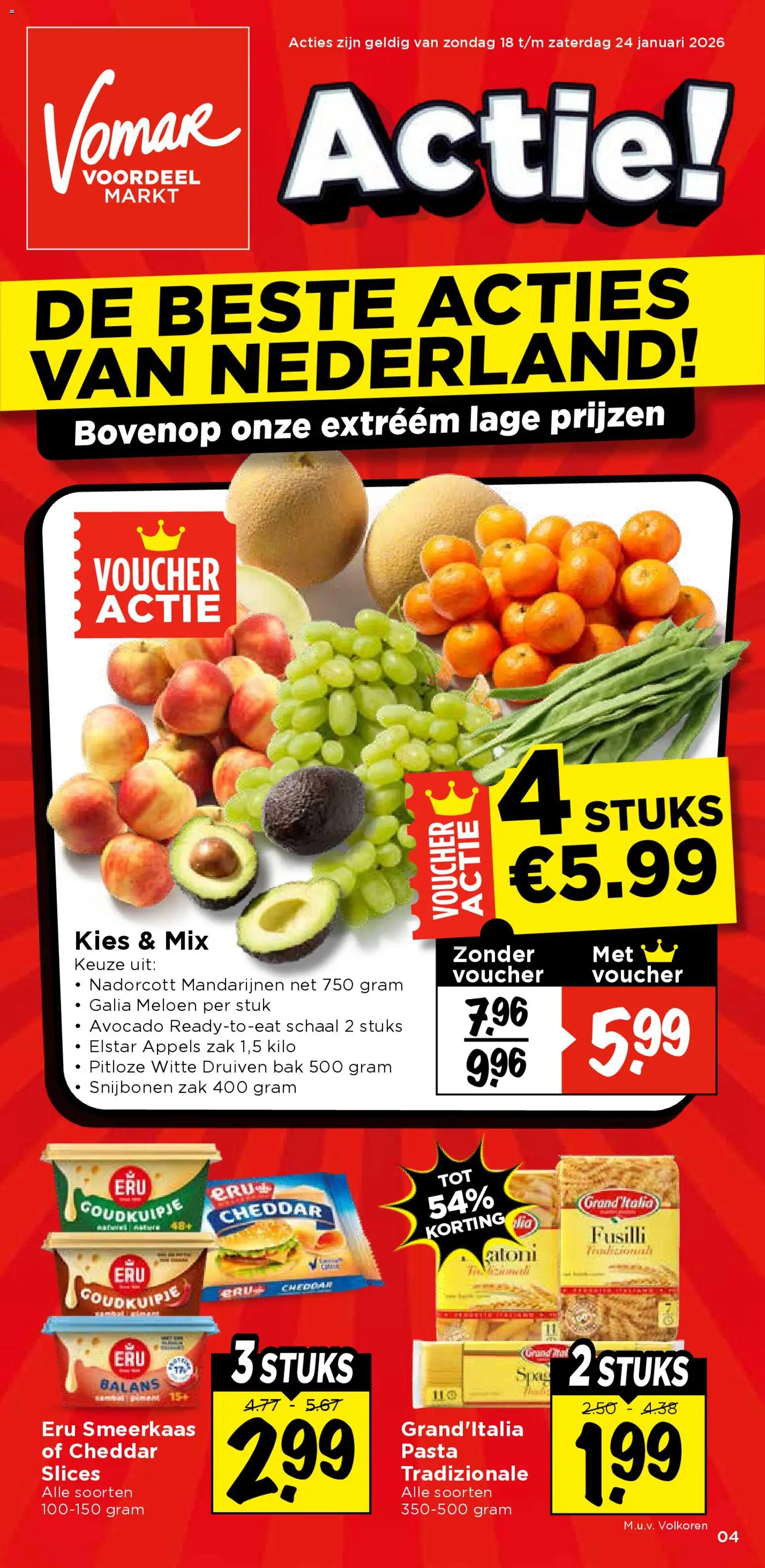 Voorbeeld van Folder van winkel Vomar geldig vanaf 18-01-2026