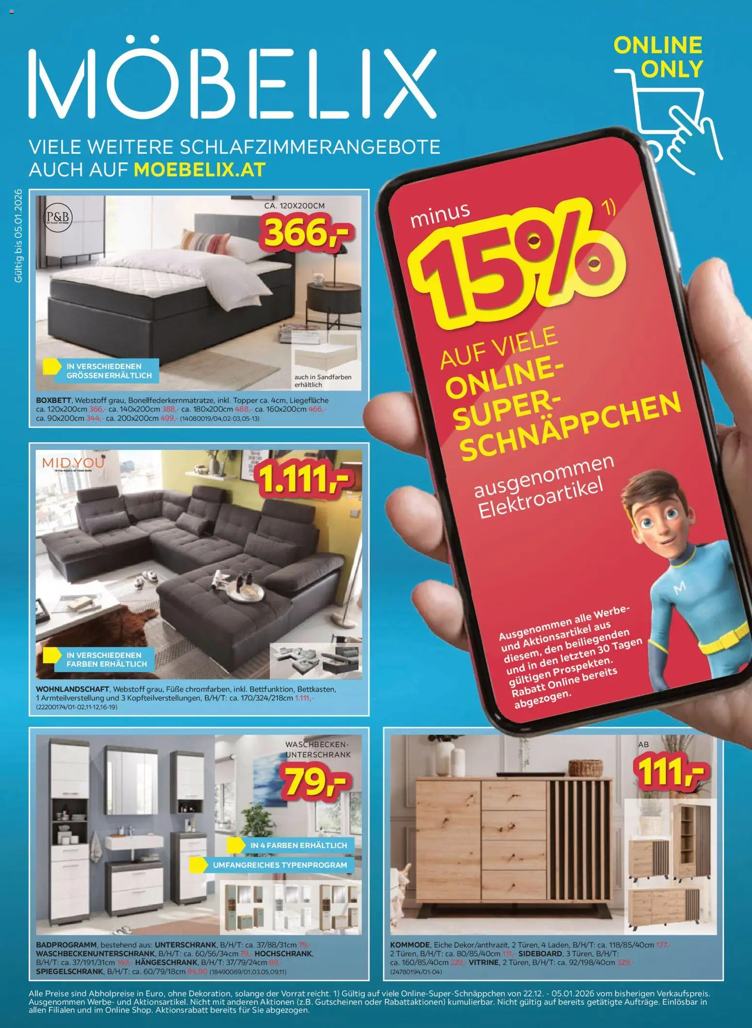Vorschau der Angebote: Möbelix Bestpreisnews gültig ab 22.12.2025