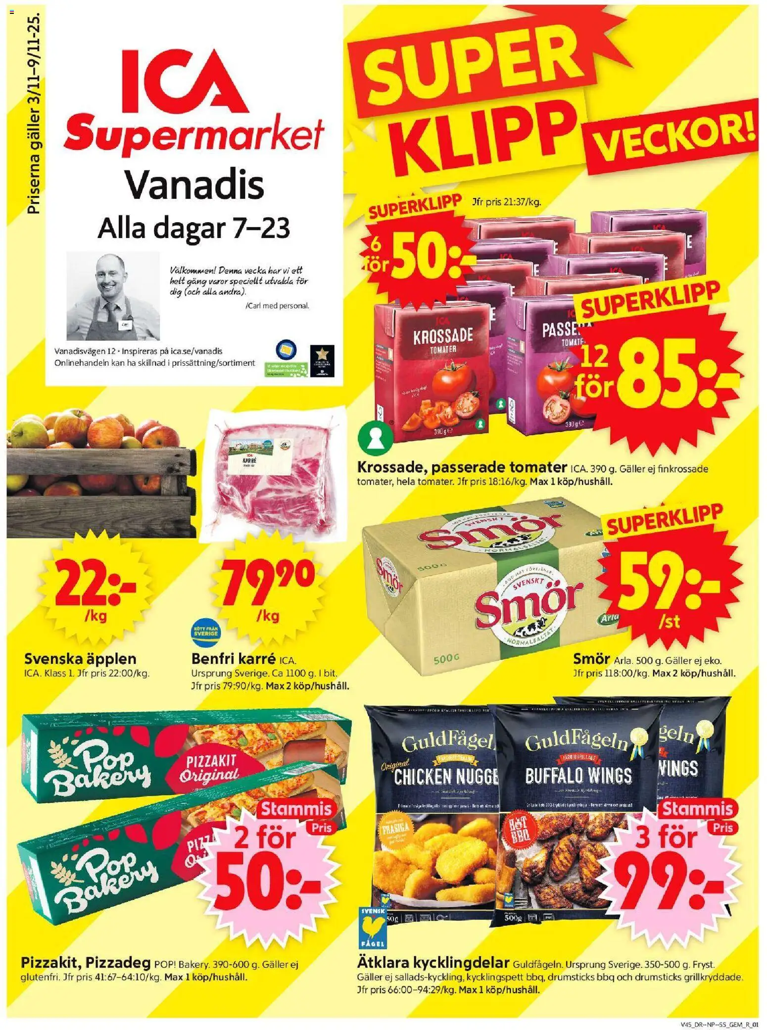 Förhandsgranska reklamblad Stockholm från butik ICA Supermarket gäller från 03/11/2025