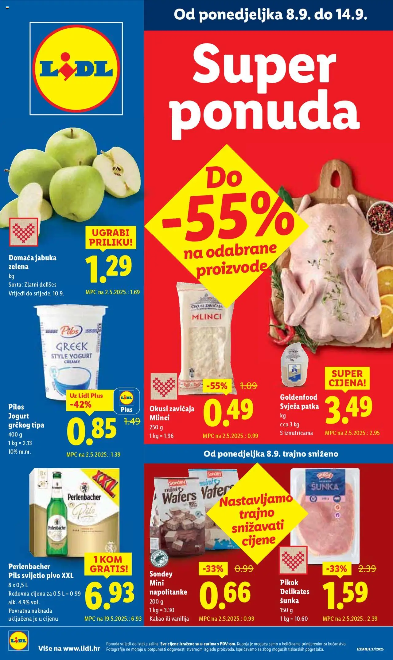 Lidl aktualni Katalog vrijedi od 08.09.2025 - tjedna akcija broj stranice 1