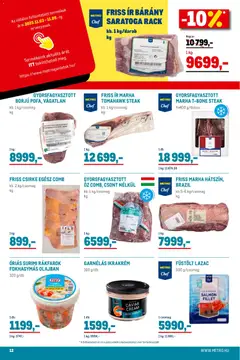 Metro - Élelmiszer és Szezonális katalógus 2025/11 megtekintése, amely érvényes 2025.11.02.-től | Oldal: 12