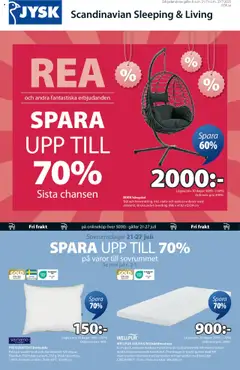 Förhandsgranska reklamblad Aktuella reklamblad JYSK från butik JYSK gäller från 21/07/2025