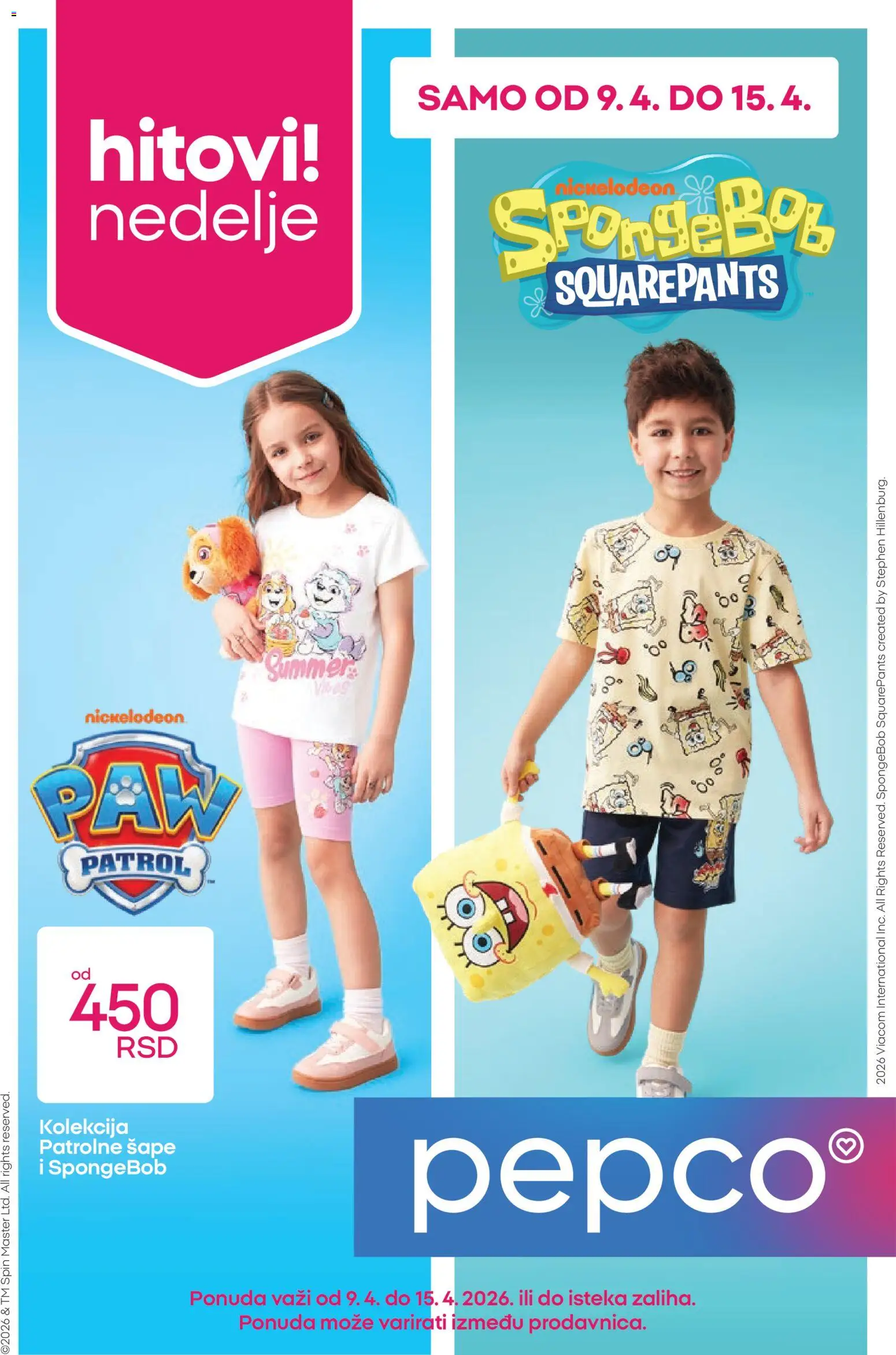 Pregled Pepco kataloga - važi od 09.04.2026