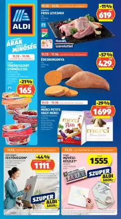 Aldi - Akciós újság Aldi megtekintése, amely érvényes 2025.11.13.-től
