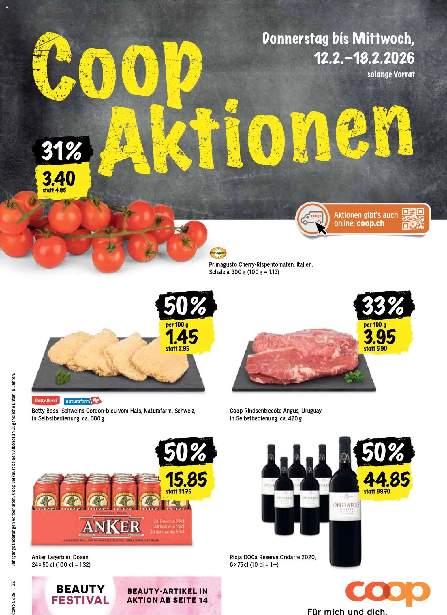 Vorschau des Merkblatts Aktionen vom Shop Coop gültig von 12.02.2026 bis 18.02.2026